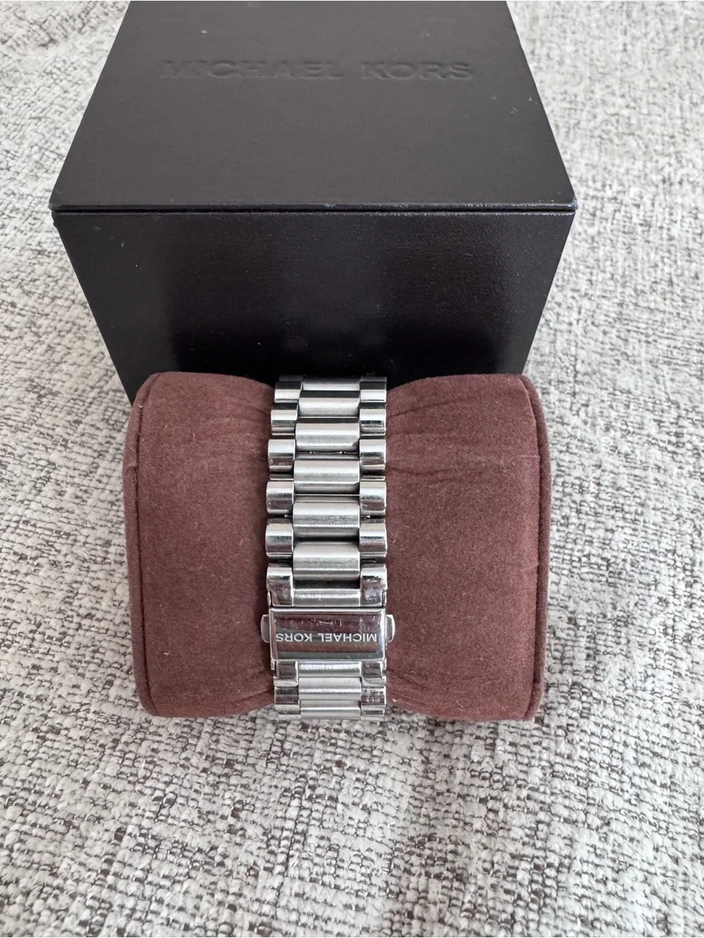 Michael Kors Stainless Steel Watch with White Dial